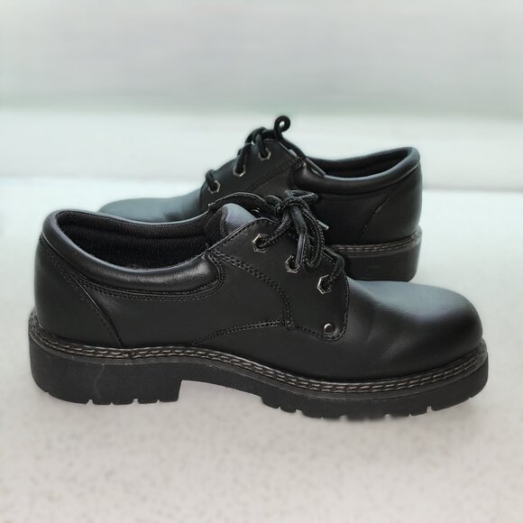 Black Lace up Dress Shoes for Men - Picture 2 of 8